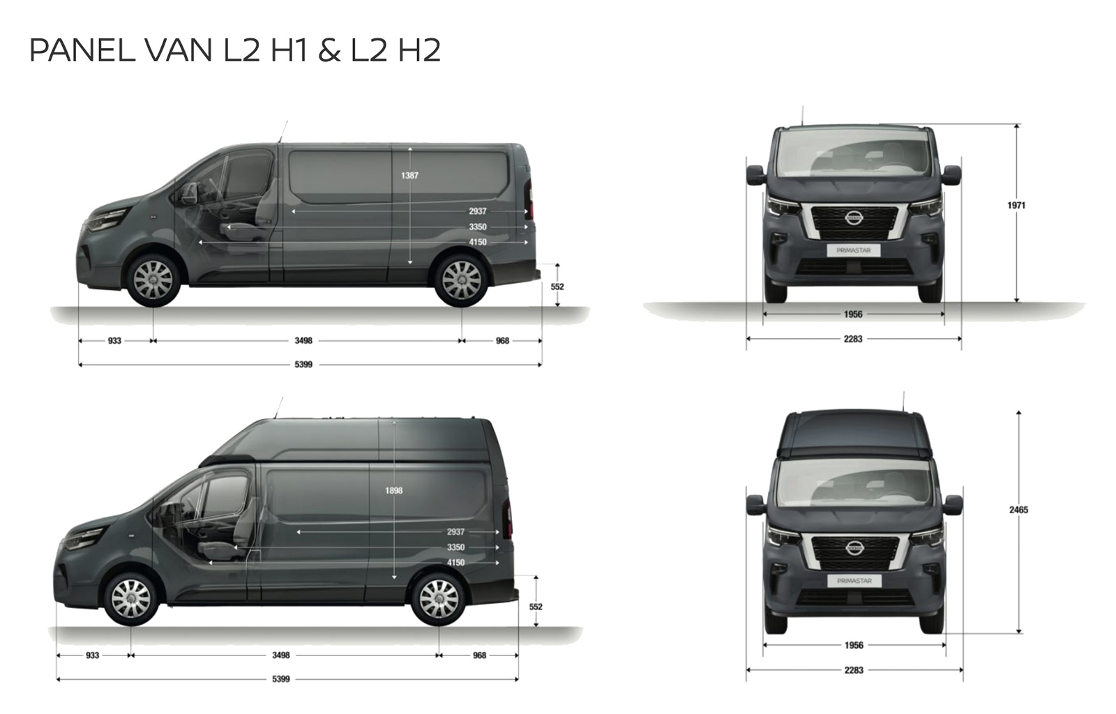 Nissan Primastar L1 L2 H1 H2 van image
